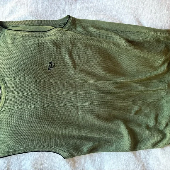 Vintage Fila Golf Italy green sweater Vest - Picture 3 of 7